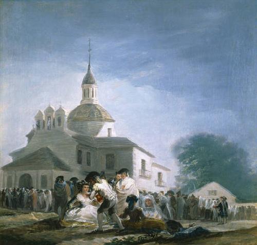 Francisco de Goya La ermita de San Isidro el dia de la fiesta France oil painting art